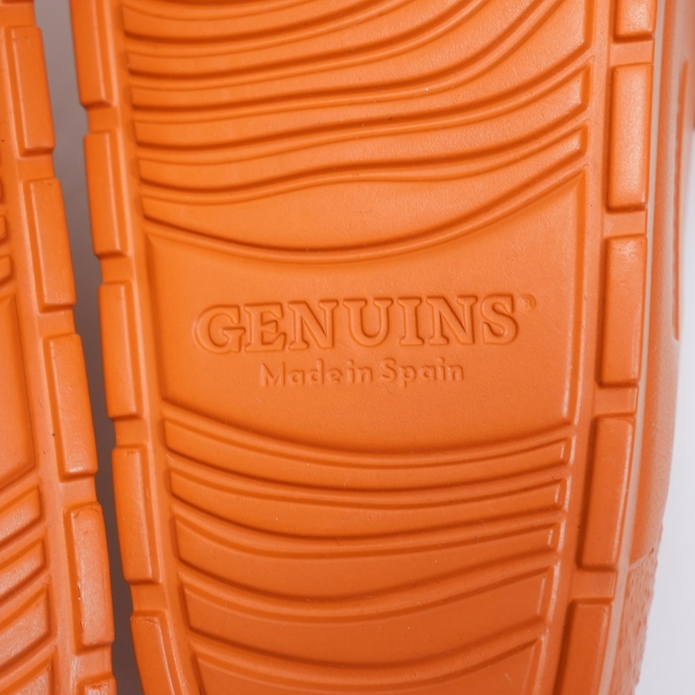 Genuins Sandals Mens 12‎ Orange EVA Double Strap Buckle Slides EU 45 Spain - Picture 13 of 14